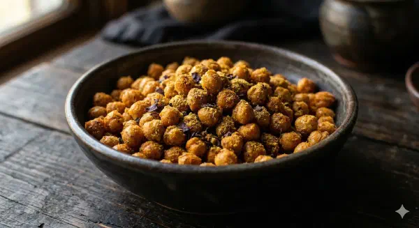 Air Fryer Nooch Chickpeas (185 Cal, 11g Protein, 8g Fiber)