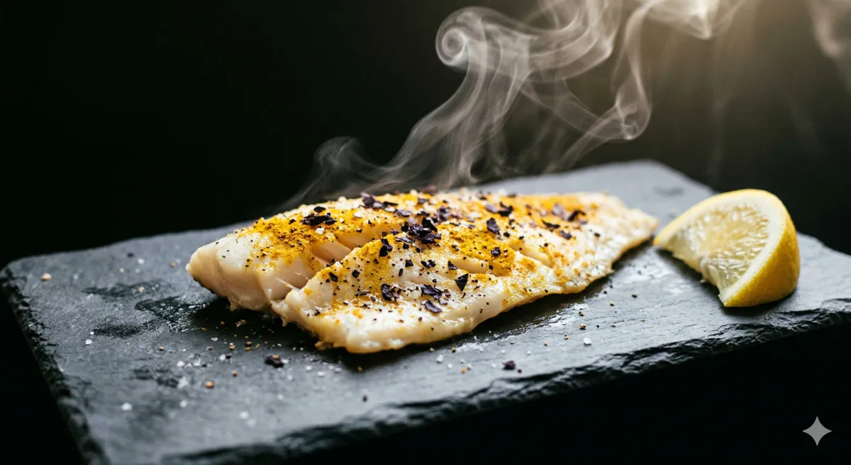 Air Fryer Tilapia with Dulse and Lemon (190 Cal, 38g Protein)