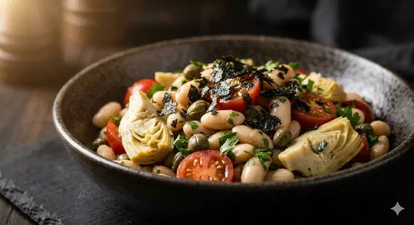 Mediterranean White Bean Caviar (210 Cal, 13g Protein)