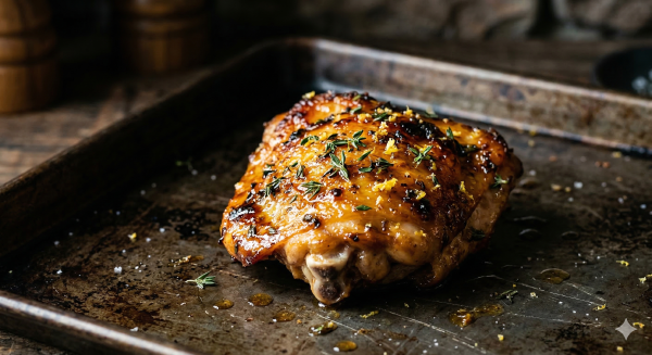 Miso Lemon-Herb Chicken Thighs (280 Cal, 36g Protein)